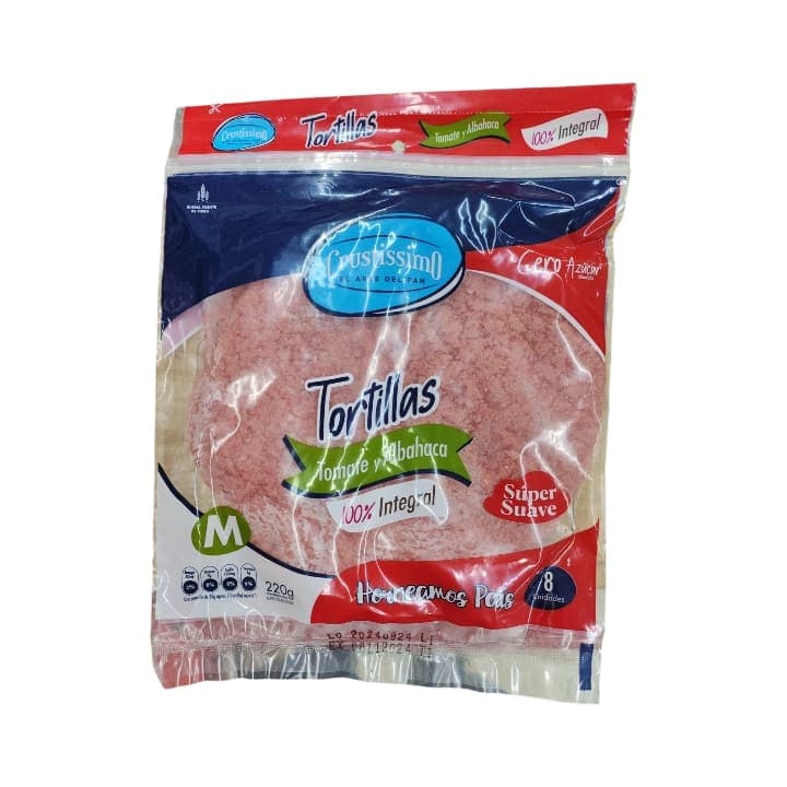 CRUSTISSIMO TORTILLA TOMATE ALBAHACA 220g - 1