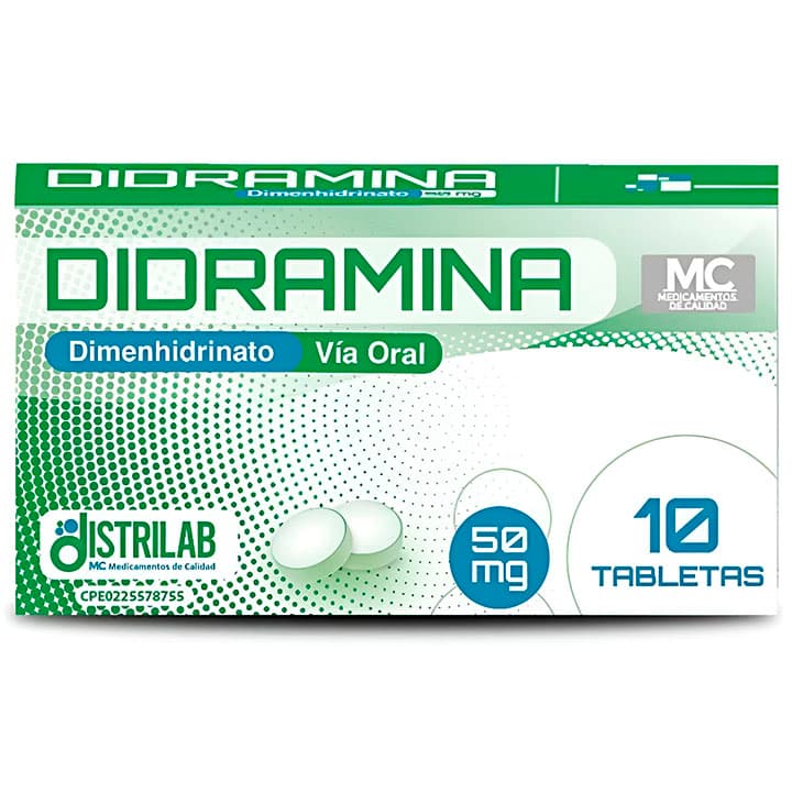 DIDRAMINA DIMENHIDRINATO 50MG 10TAB - 1