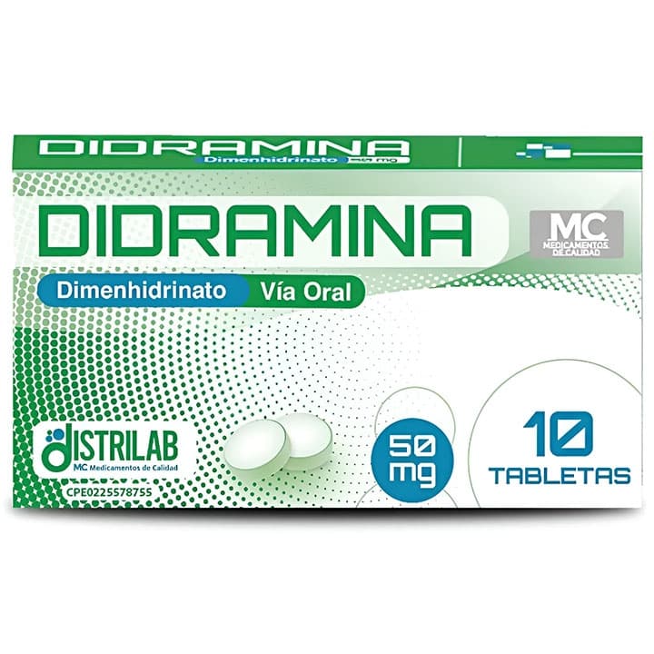 DIDRAMINA DIMENHIDRINATO 50MG 10TAB 