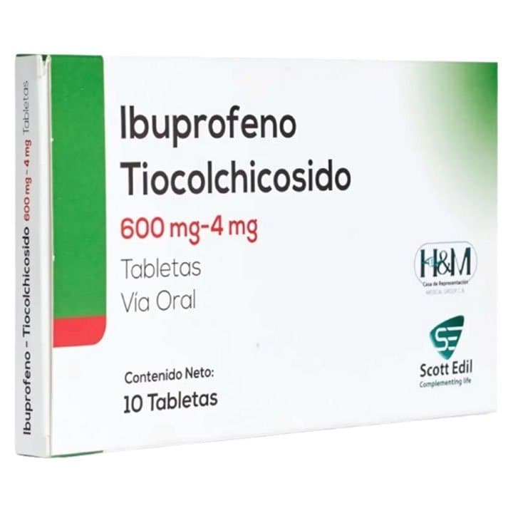 IBUPROFENO TIOCOLC 600mg/4mg 10tab H&M