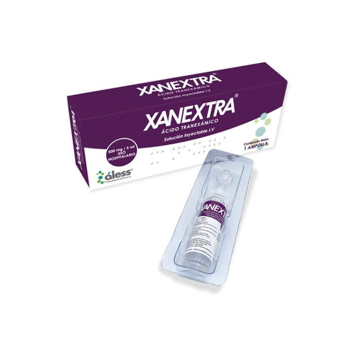 XANEXTRA 500mgX5ml 1amp ALESS ACIDO TRANEXAMICO