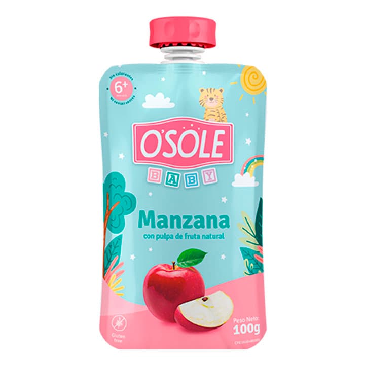 OSOLE POUCH COMPOTA MANZANA 100g - 1