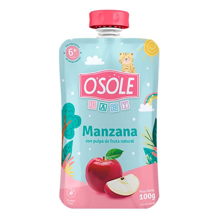 OSOLE POUCH COMPOTA MANZANA 100g