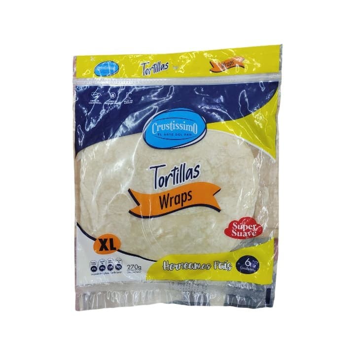 CRUSTISSIMO TORTILLA BLANCA XL 270g