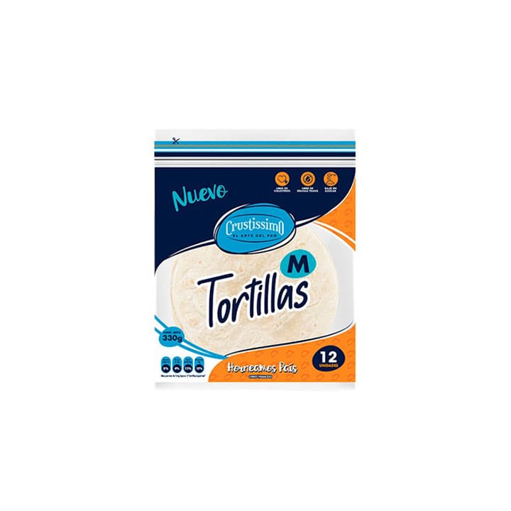 CRUSTISSIMO TORTILLAS BLANCAS M  330g - 1