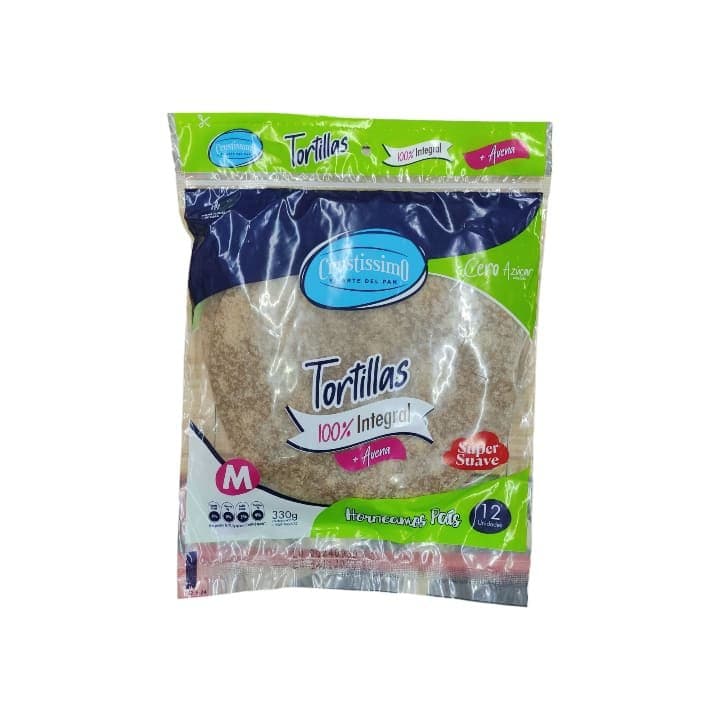 CRUSTISSIMO TORTILLA INTEGRAL 330g