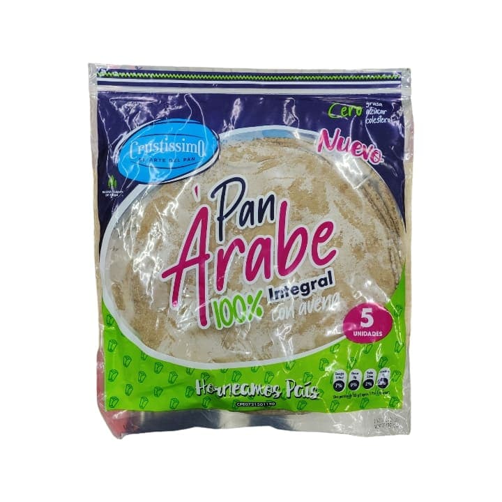CRUSTISSIMO PAN ARABE INTEGRAL 5und - 1
