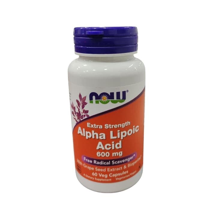ACIDO ALFA LIPOICO 60capX600mg NOW VNZLA