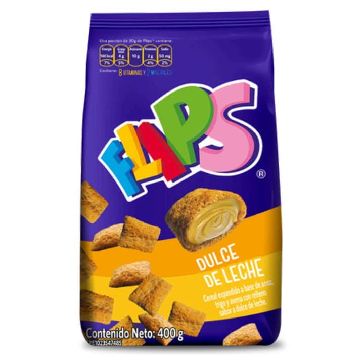 FLIPS DULCE DE LECHE BOLSA 400g
