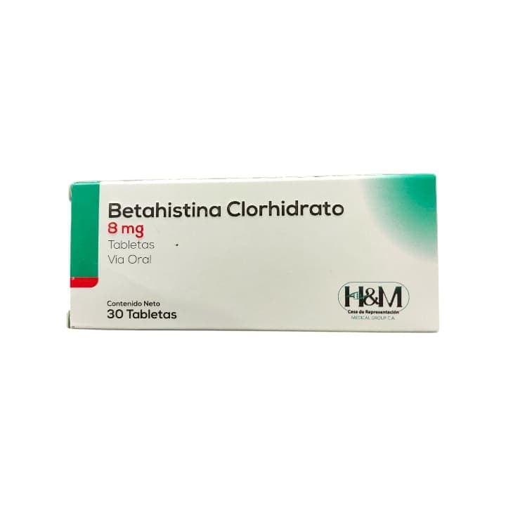 BETAHISTINA CLORHIRATO 30tabX8mg H&M