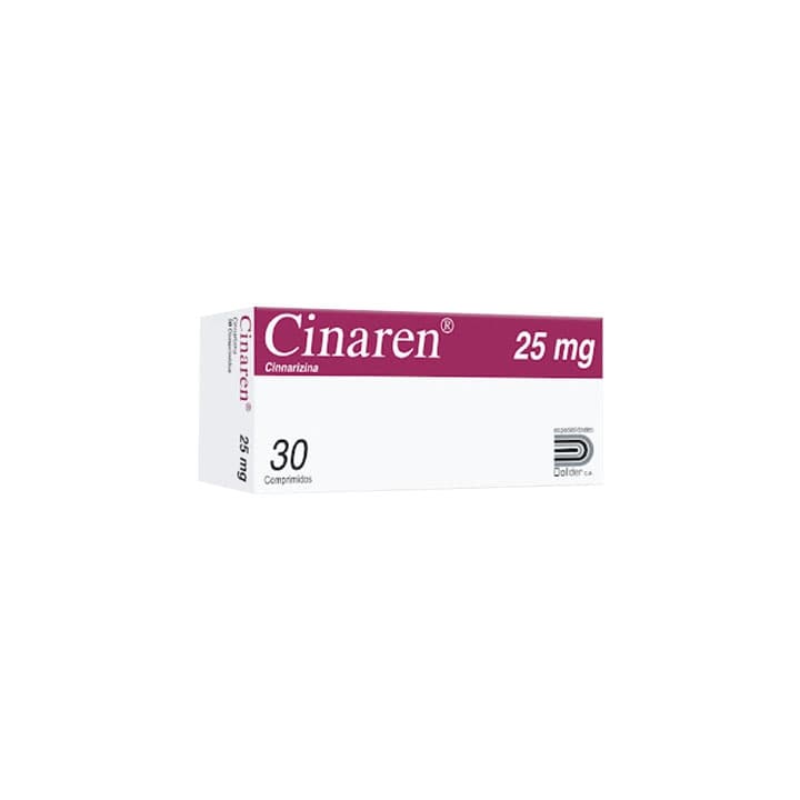 CINAREN 30tabX25mg DOLLDER CINNARIZINA 