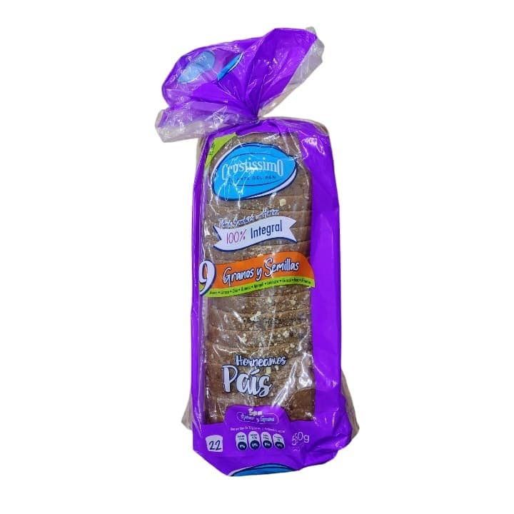 CRUSTISSIMO 100% GRANOS Y SEMILLAS 550g