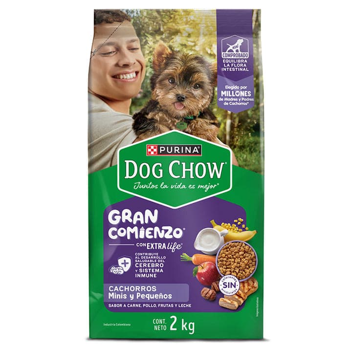 DOG CHOW ADULTO MINIS Y PEQUEÑOS 2Kg - 1