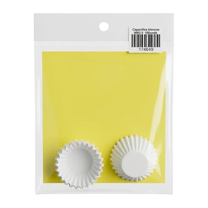 CAPACILLOS BLANCOS 5 100und - 1