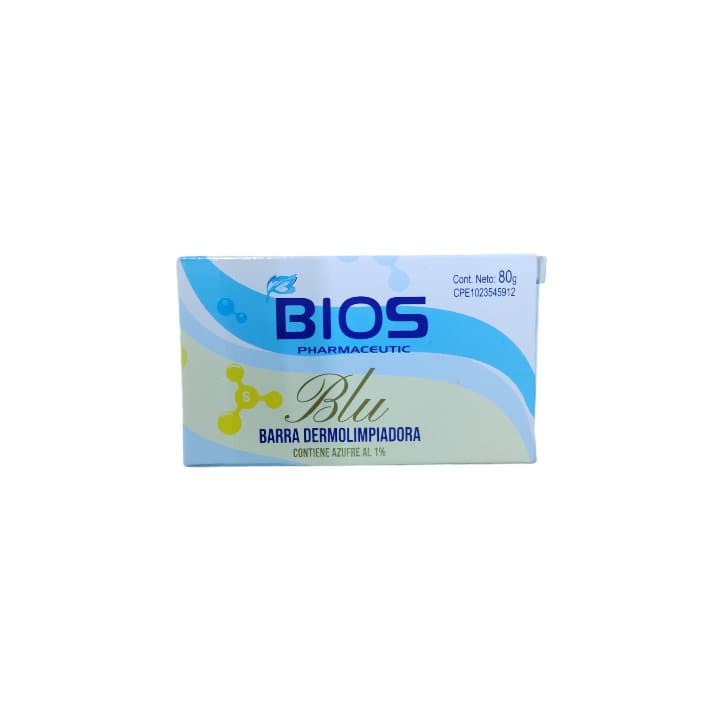 BIOS JABON BLU CON AZUFRE 80g