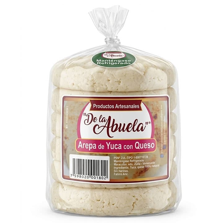 DE LA ABUELA AREPA YUCA CON QUESO 5und