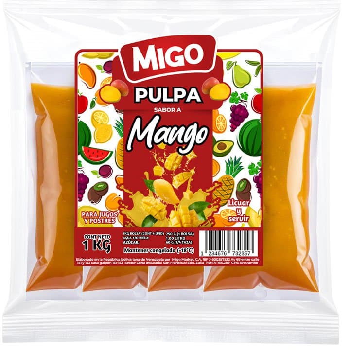 MIGO PULPA MANGO 1Kg - 1