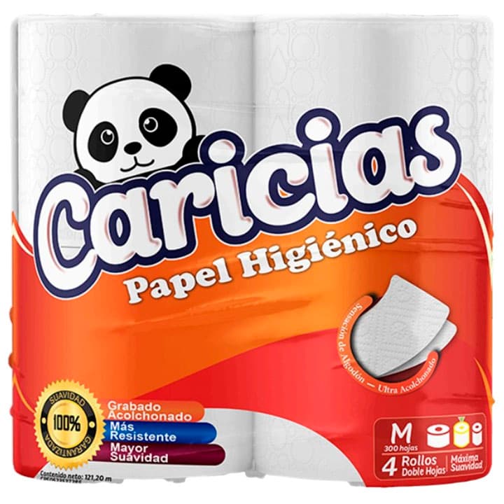 CARICIAS PAPEL SAN 300h 4 ROLLOS - 1
