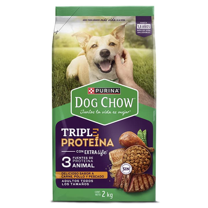 DOG CHOW TRIP PROT CARN/POLL/PES 2kg - 1