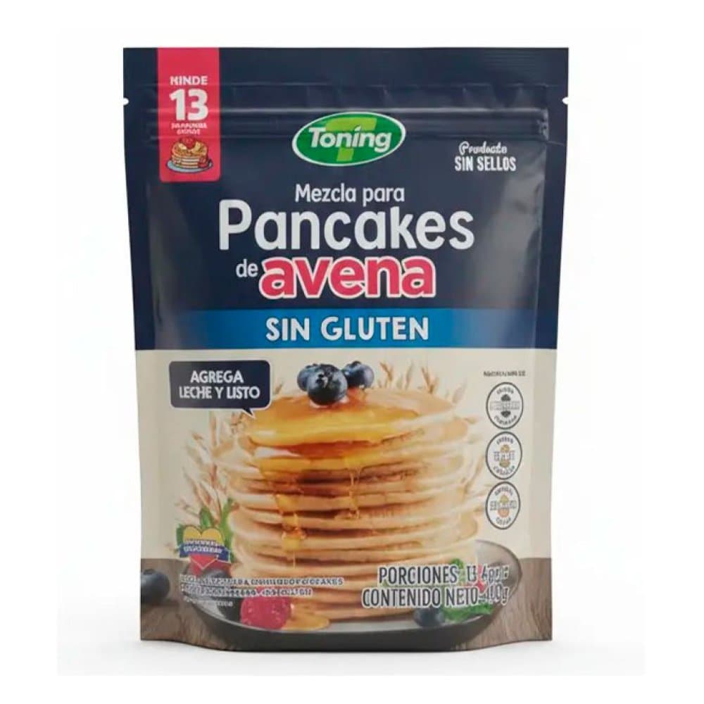 TONING MEZCLA DE AVENA P/PANQUEQUES SIN GLUTEN 500g - 1