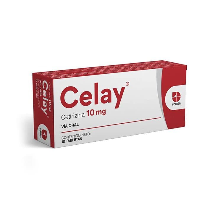 CELAY 10tabX10mg CETIRIZINA COFASA    