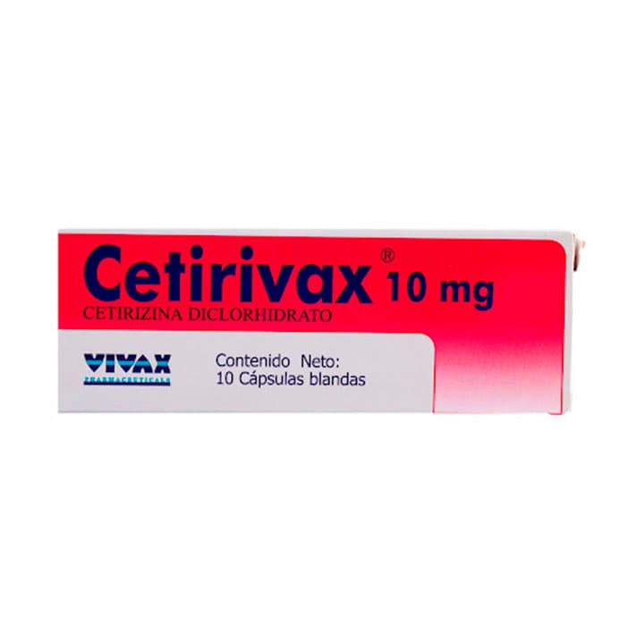 CETIRIVAX 10tabX10mg CALOX CETIRIZINA - 1