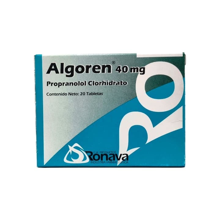 ALGOREN 20tabX40mg RONAVA PROPRANOLOL - 1
