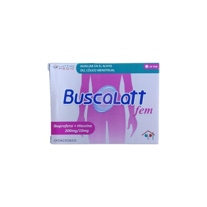 BUSCALATT FEM 10tabX200mg LATTAN MEDIC IBUP HISCI
