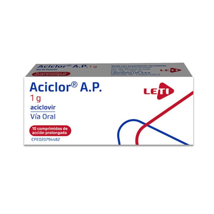 ACICLOR AP LETI 1g 10tab