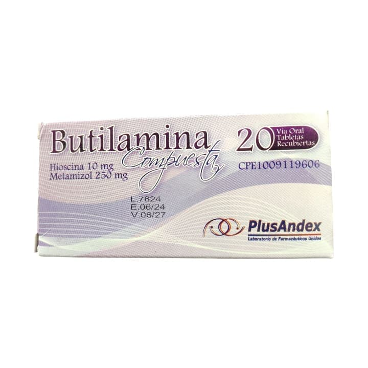 BUTILAMINA COMP 20tab250mg PLUSANDEX - 1